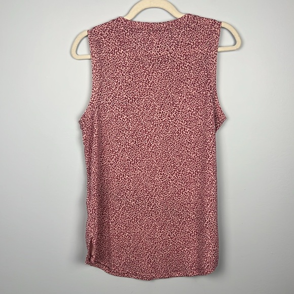 Athleta medium leopard print crewneck sleeveless tank - Picture 8 of 8